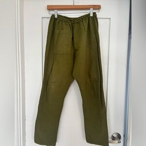 Men's Olive Green Japanese Monpe Pants